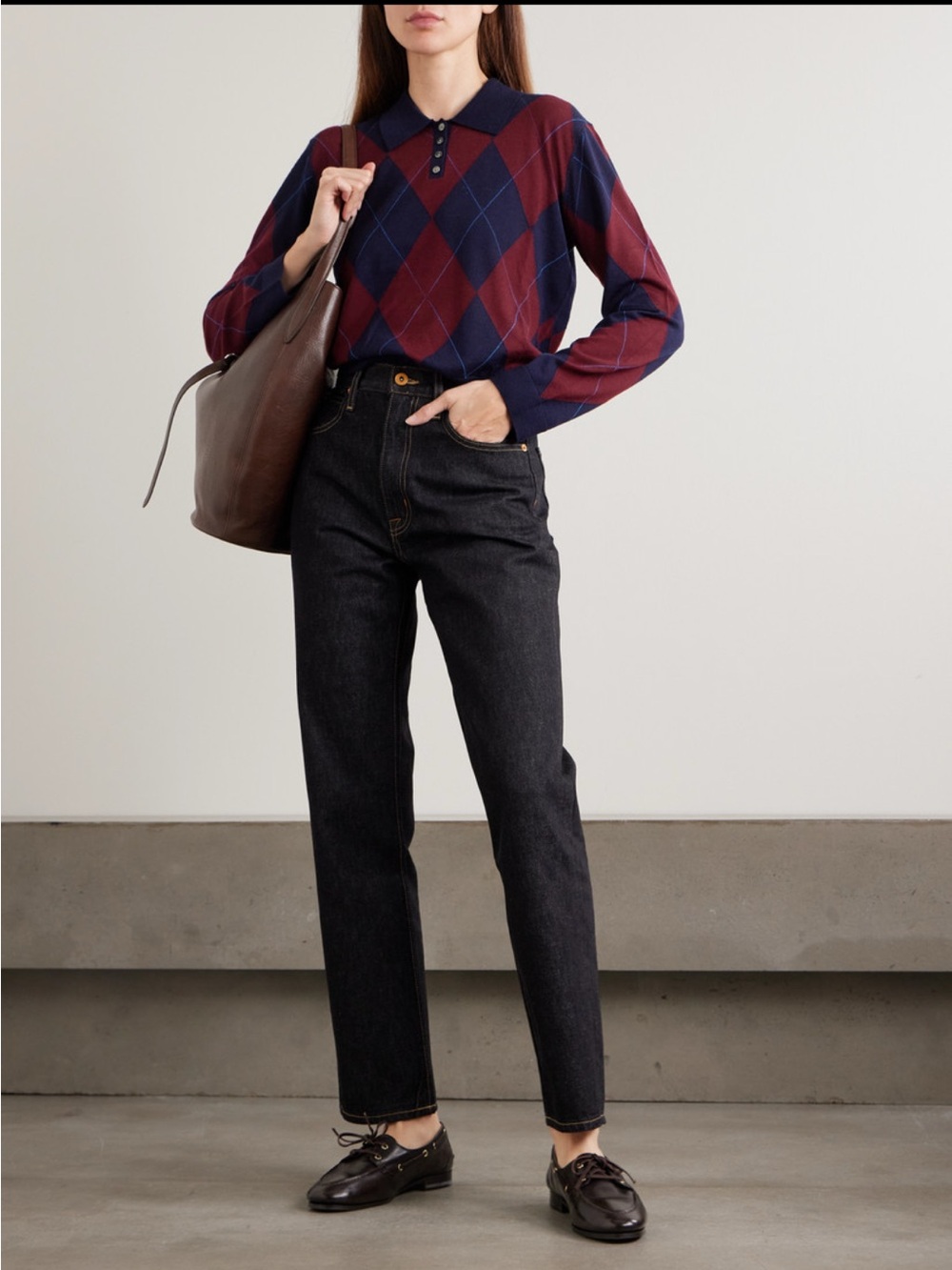 SLVRLAKE London high rise straight leg jeans